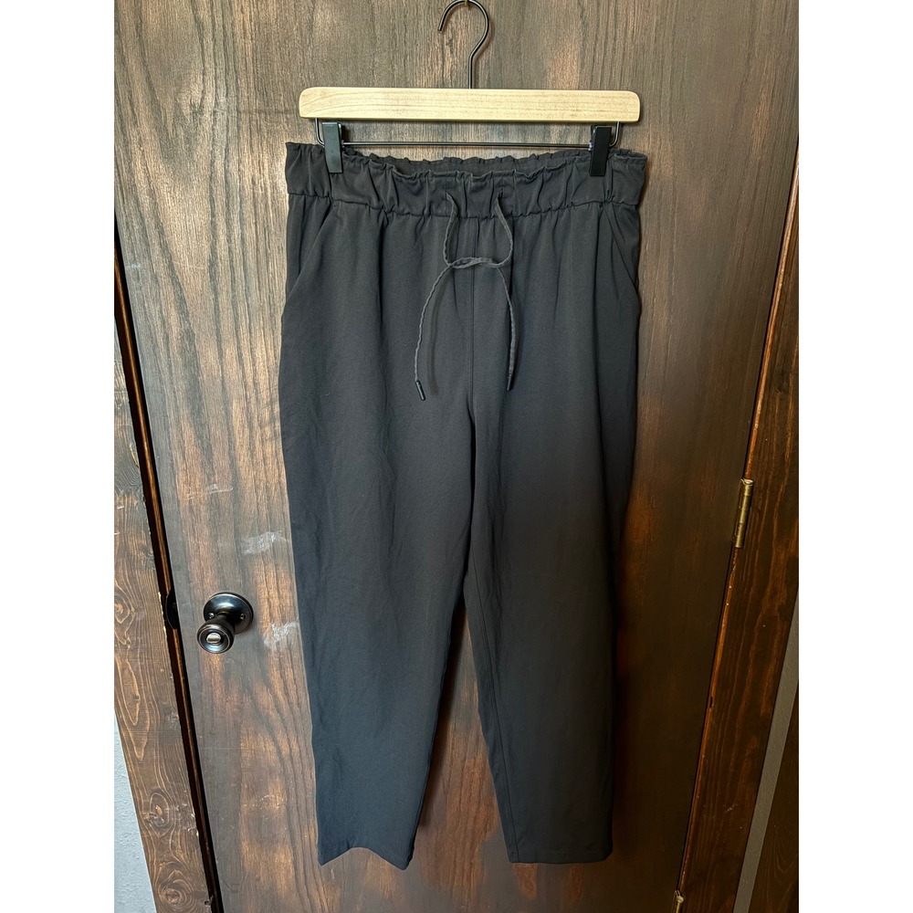 Lululemon Keep Moving High-Rise 7/8 Pant Black Athletic Trousers Womens 10